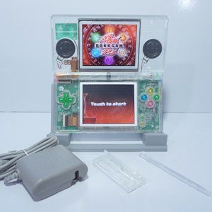 Nintendo DS Lite Transparent Clear Handheld Game System with Rainbow Buttons
